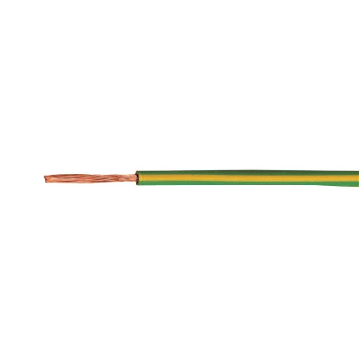 Aardingskabel 6mm² Cca H07Z1 - R geel/groen per meter - Ecowatts.be