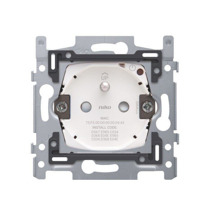 Niko Wandcontactdoos 2P+A 16A, geconnecteerd Zigbee, steekklemmen - Ecowatts.be