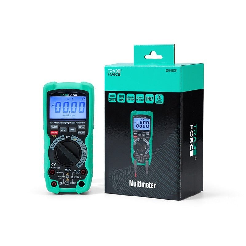 Tradeforce Digitale RMS multimeter tot 1000V AC/DC 10A - Ecowatts.be