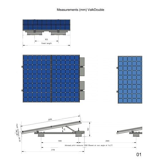 Van der Valk Verlengset Zonneschans 1010 - 1046mm
