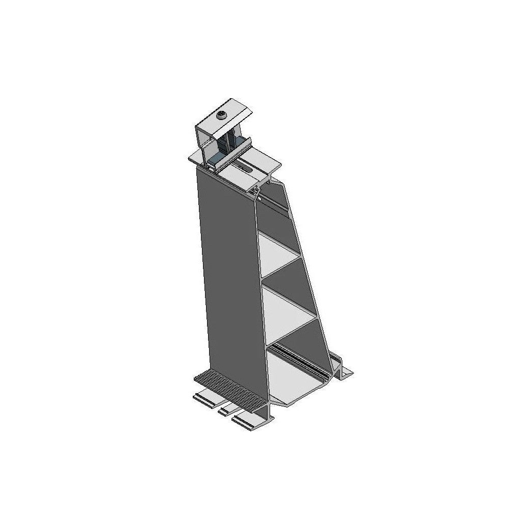 ValkPro+ Aluminium Achtervoet P10° Zijkant