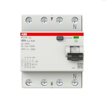 ABB differentieelschakelaar VY 4P 30mA Type A