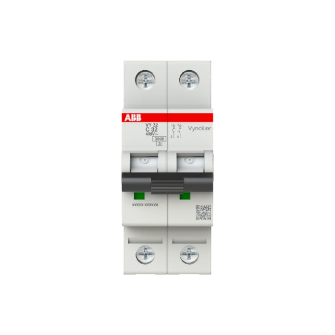 Circuit breaker ABB Vynckier - 2 pole - C curve