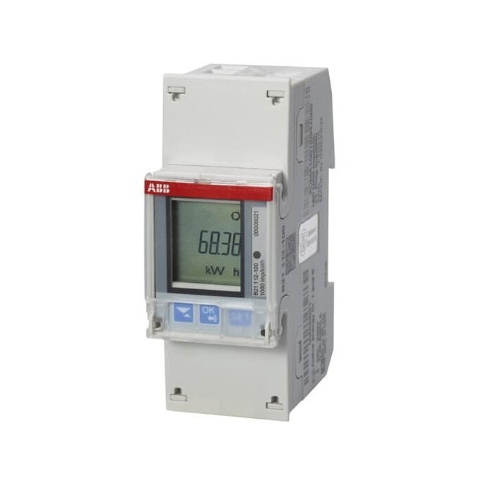 ABB B21 Energiemeter 1x230Vac - 65A - Modbus RS485 - Ecowatts.be
