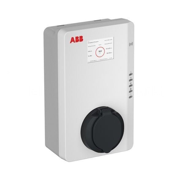 ABB Terra AC - Wallbox 1 - fase 7,4kW 32A met display, RFID, 4G, MID - Ecowatts.be