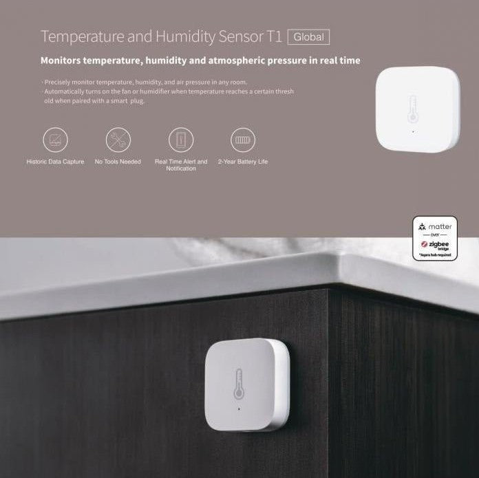 Aqara Temperatuur en Vochtigheid Sensor T1