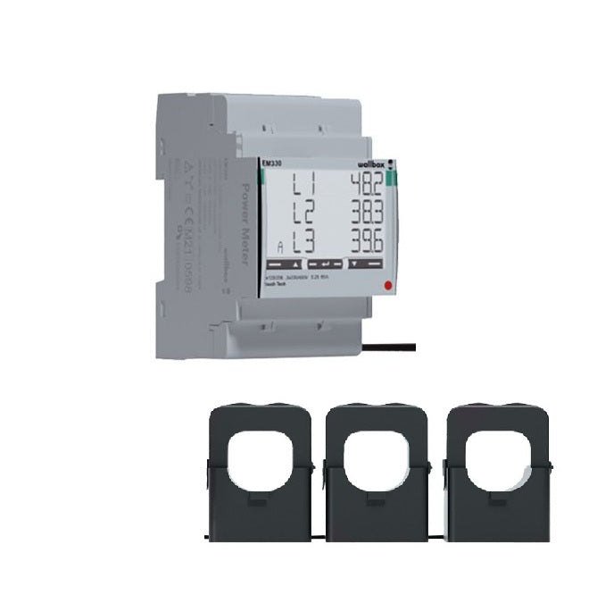 EM330 - Wallbox Meter 3-fase 250A met klemmen