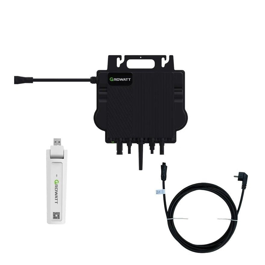 Growatt NEO 1000M - X (LoRa) Plug and Play Micro - Omvormer incl. stekker en ShineWeLink - Ecowatts.be