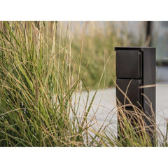 Niko tuinpaal met grondpin voor twee Niko Hydro functies, zwart - Ecowatts.be