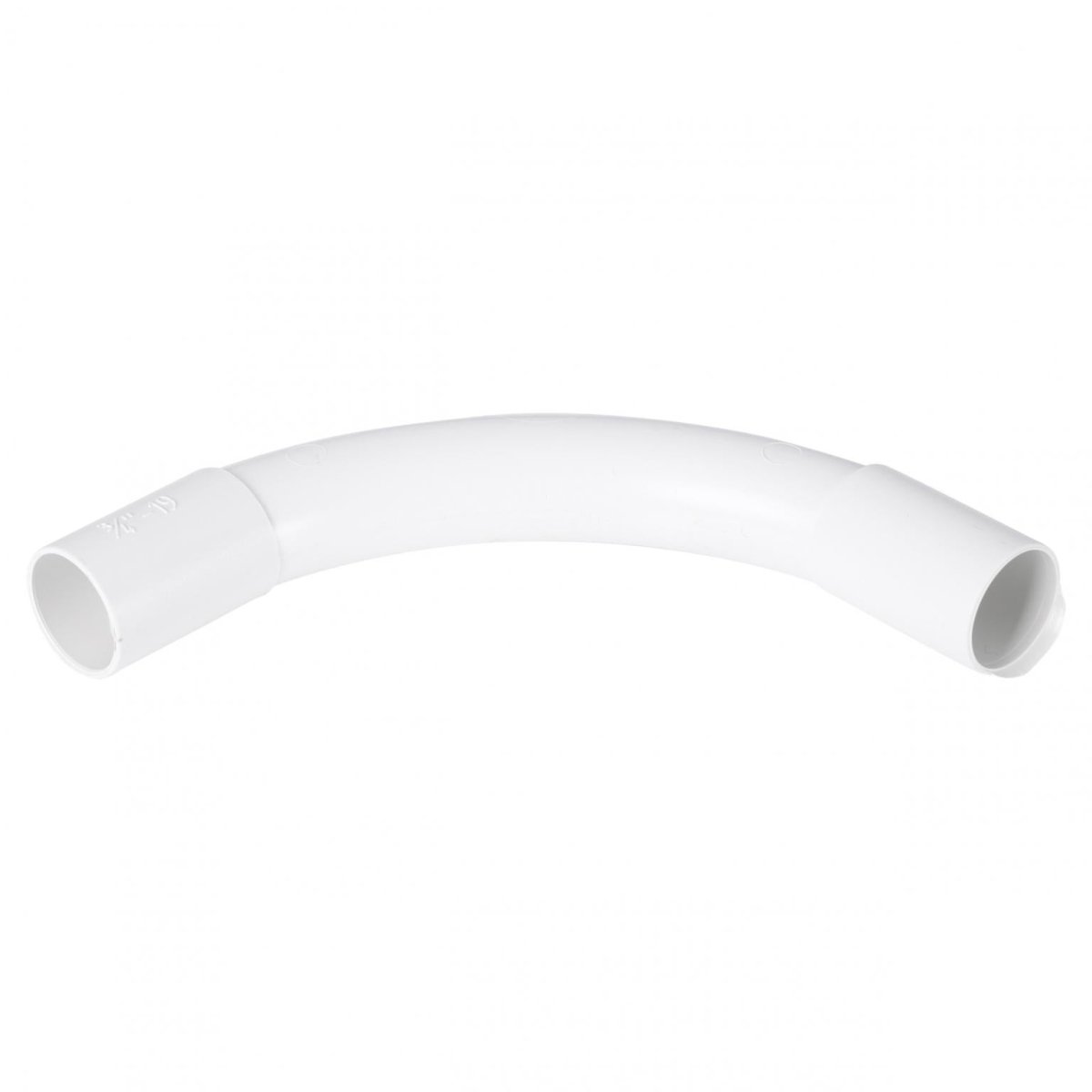 PVC buis opbouw 20mm bocht 90 graden: zwart, wit of grijs - Ecowatts.be