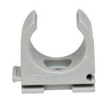 PVC buis opbouw veerklem 20mm M6: zwart, wit of grijs - Ecowatts.be