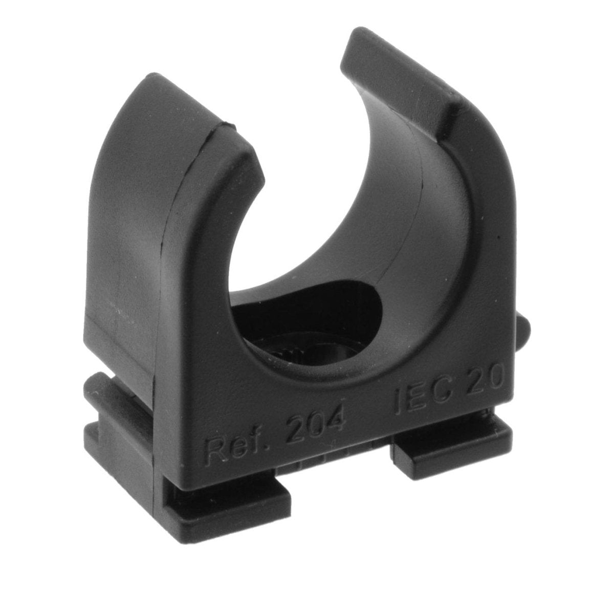 PVC buis opbouw veerklem 20mm M6: zwart, wit of grijs - Ecowatts.be