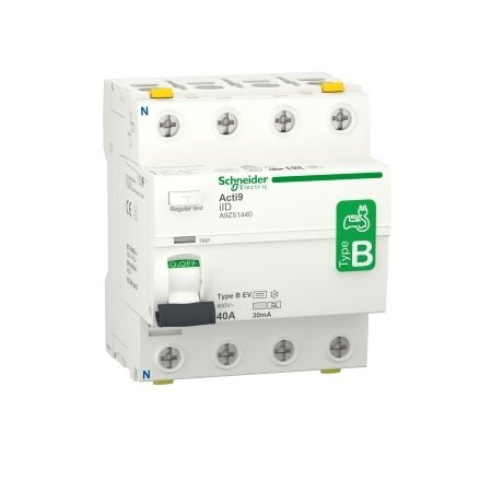 Schneider Acti9 iID differentieelschakelaar Type B EV - 2 polig - 30 mA - Ecowatts.be