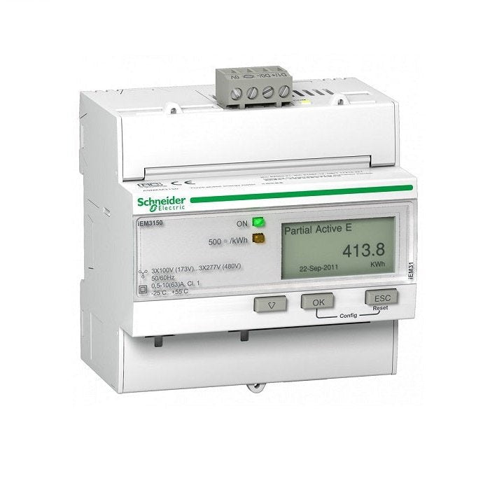 Schneider iEM3150 energiemeter 3 - fase - 63 A - Modbus - Ecowatts.be