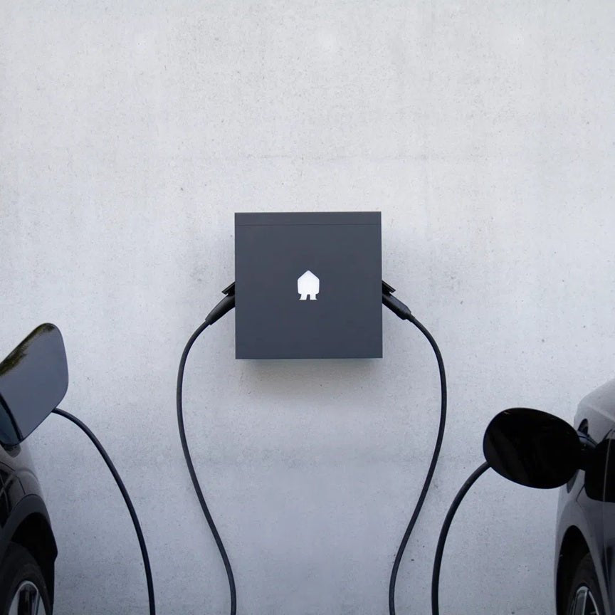 Smappee EV Dual Wall zwart met kabels - Ecowatts.be