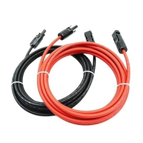 Solar verlengkabel 10 meter MC4 6mm² - zwart