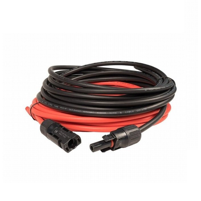 Solar verlengkabel 10 meter MC4 4mm² - zwart - Ecowatts.be