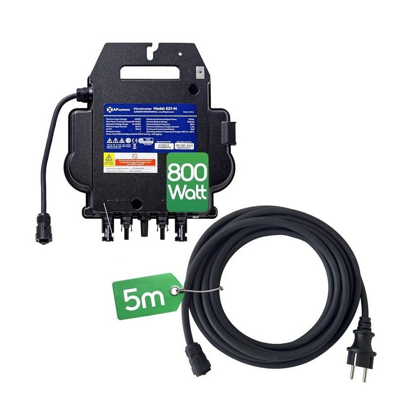 APsystems Plug-and-Play Micro-Omvormer EZ1-M-EU incl. kabel 5m