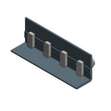 ValkPitched Alu koppelstuk voor Side++ profiel met 4x hamerkopbout M8x20mm - zwart - 5stuks - Ecowatts.be