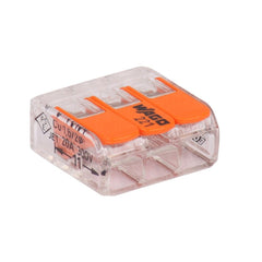 WAGO universele klem voor alle type geleiders 3 x 0,2 - 4mm² - 50 stuks - Ecowatts.be